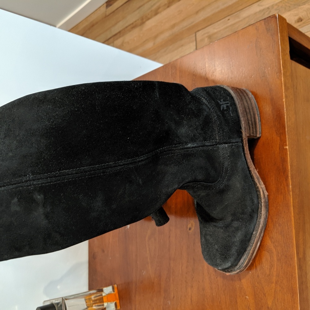 Black Suede Size 6 Frye Boots